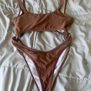 SHEIN one piece cut out bikini